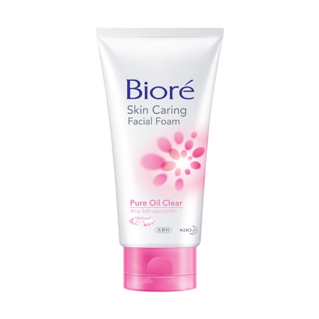 Biore บิโอเร สกิน แคร์ริ่ง เฟเชี่ยล โฟม เพียว ออยล์ เคลียร์ (50 กรัม)