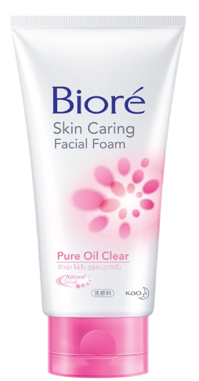 Biore บิโอเร สกิน แคร์ริ่ง เฟเชี่ยล โฟม เพียว ออยล์ เคลียร์ (50 กรัม)