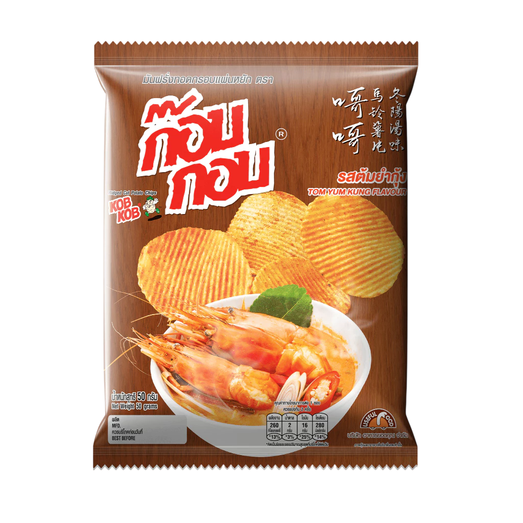 ก๊อบกอบ มันฝรั่งอบกรอบ รสต้มยำกุ้ง 50 ก.