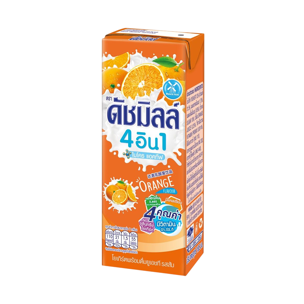 ดัชมิลล์ นมเปรี้ยวยูเอชที รสส้ม