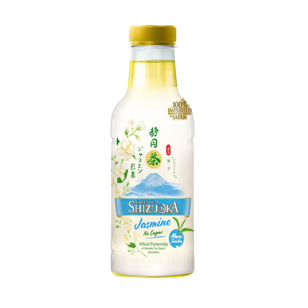 ชิซึโอกะ น้ำชาเขียวชิซึโอกะ กลิ่นมะลิ สูตรไม่มีน้ำตาล 440 มล.