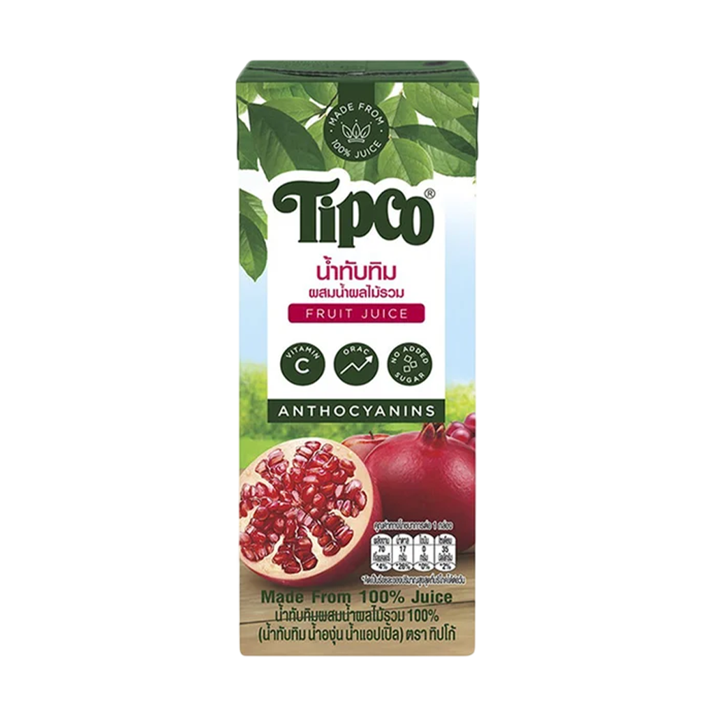 Tipco 100%Pomegranate&Mixed fruit 200 ml.