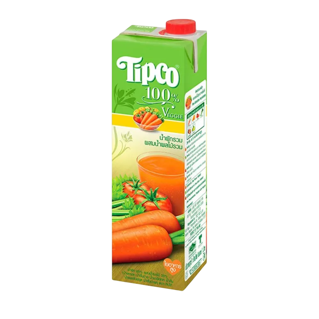 Tipco 100%Carrot&Mixed Fruit juice 1Lt.