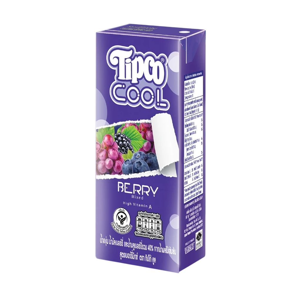 Tipco 40%Berry Mixed juice 180 ml.