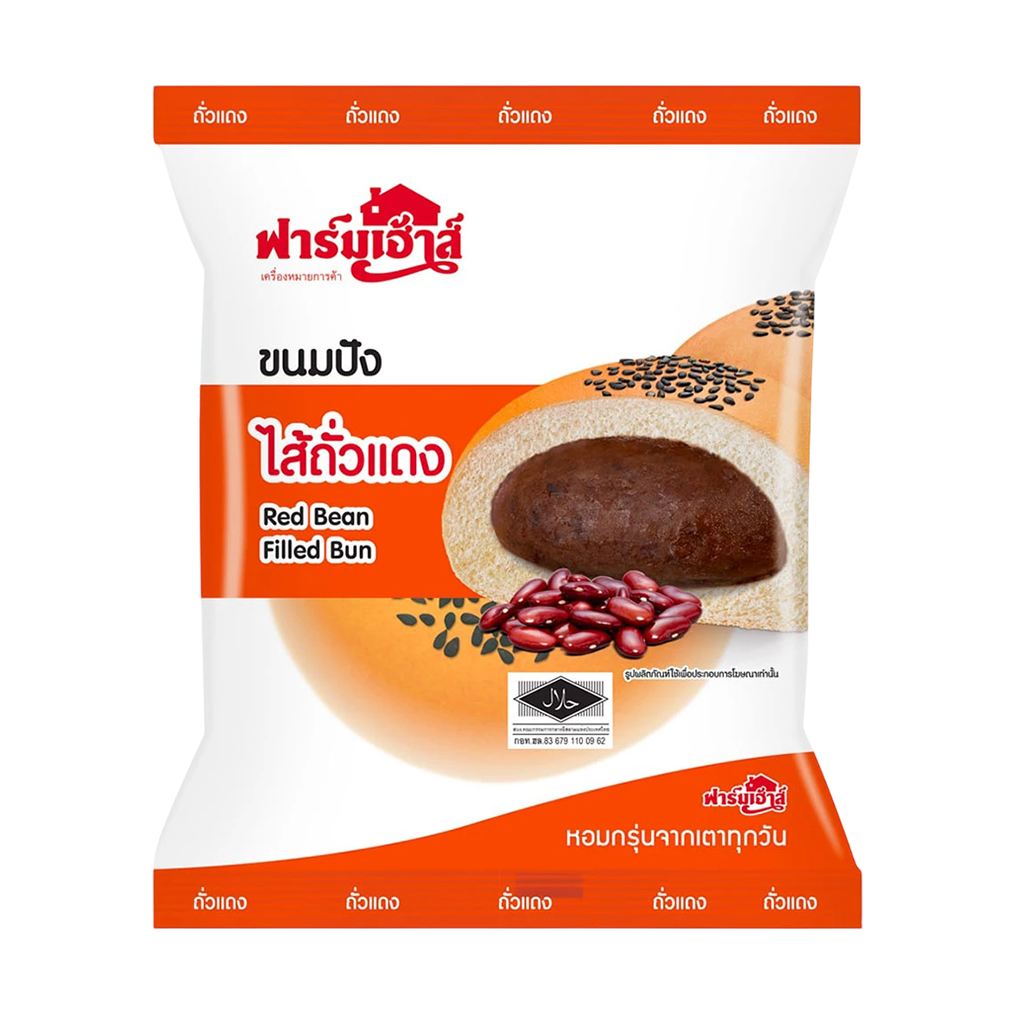 ฟาร์มเฮ้าส์ ขนมปังสอดไส้ถั่วแดง