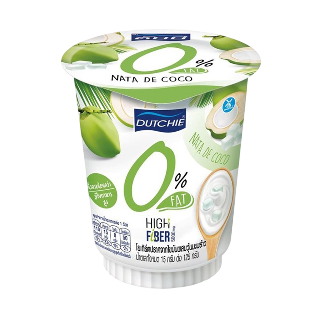 ดัชชี่ โยเกิร์ตปราศจากไขมันผสมวุ้นมะพร้าว 0%