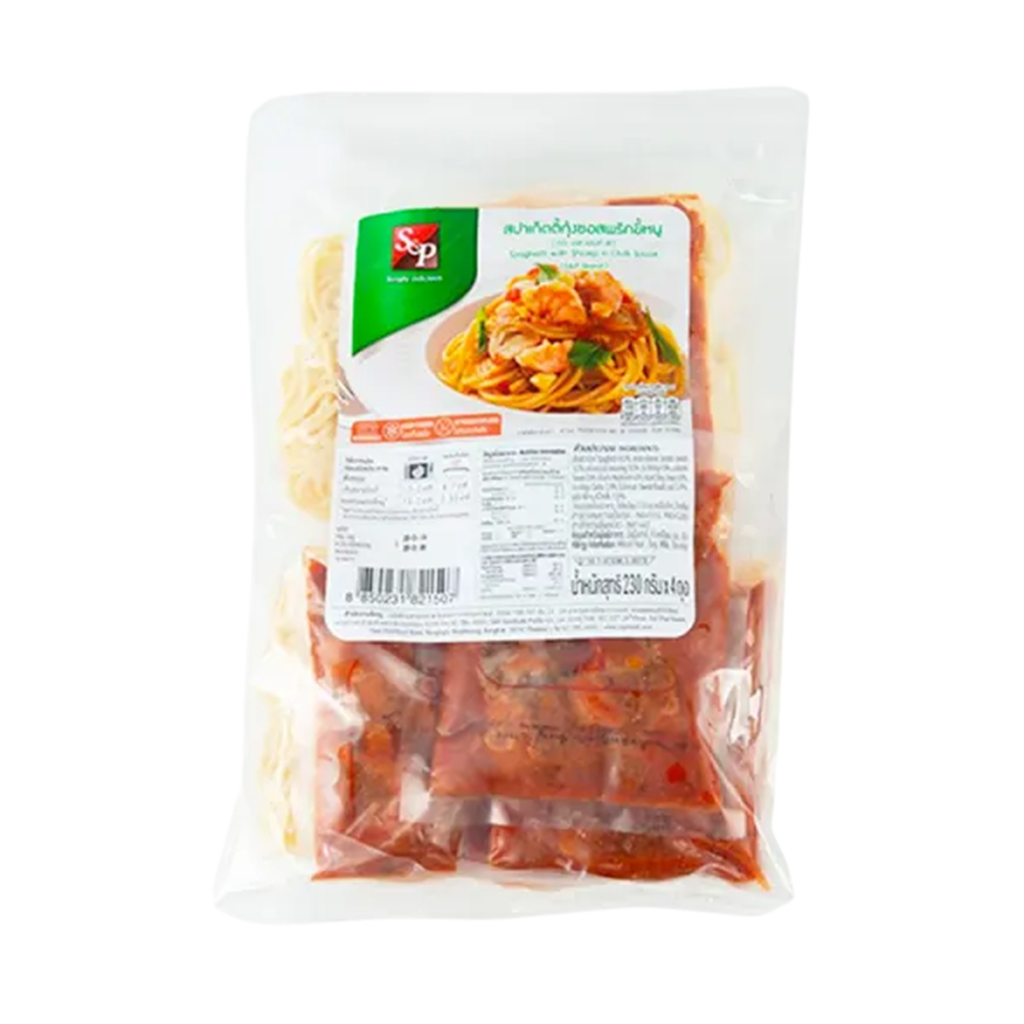 สปาเก็ตตี้ซอสกุ้งพริกขี้หนู 230 กรัม