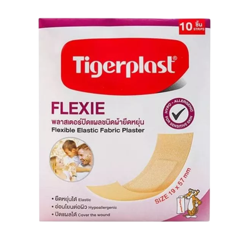 TIGERPLAST FLEXIE พลาสเตอร์ชนิดผ้ายืดหยุ่น 10ชิ้น