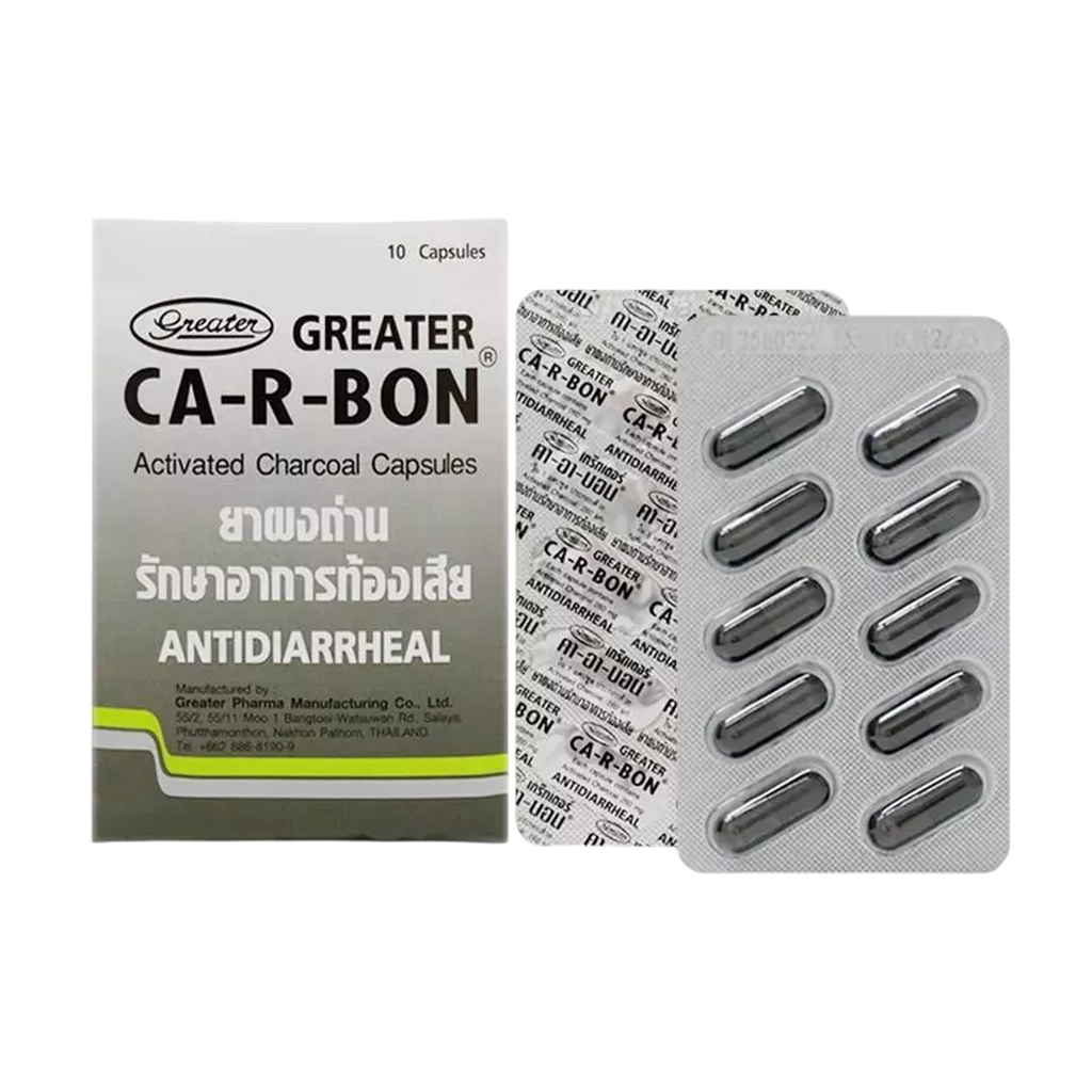 Ca-R-Bon Charcoal แผง 10 แคปซูล