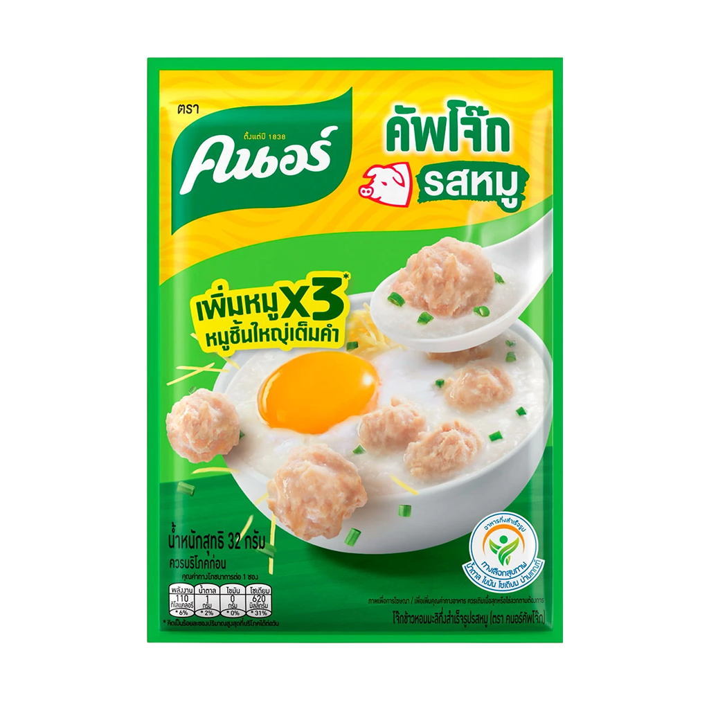 คนอร์ คัพโจ๊กหมู 32 ก. แบบซอง