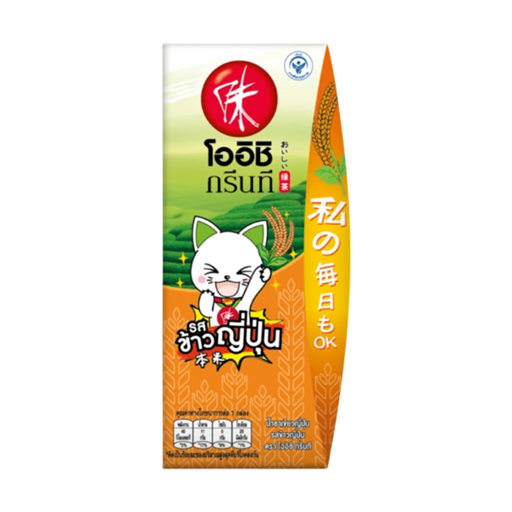 โออิชิ กรีนที ชาเขียว รสข้าวญี่ปุ่น 180 มล.