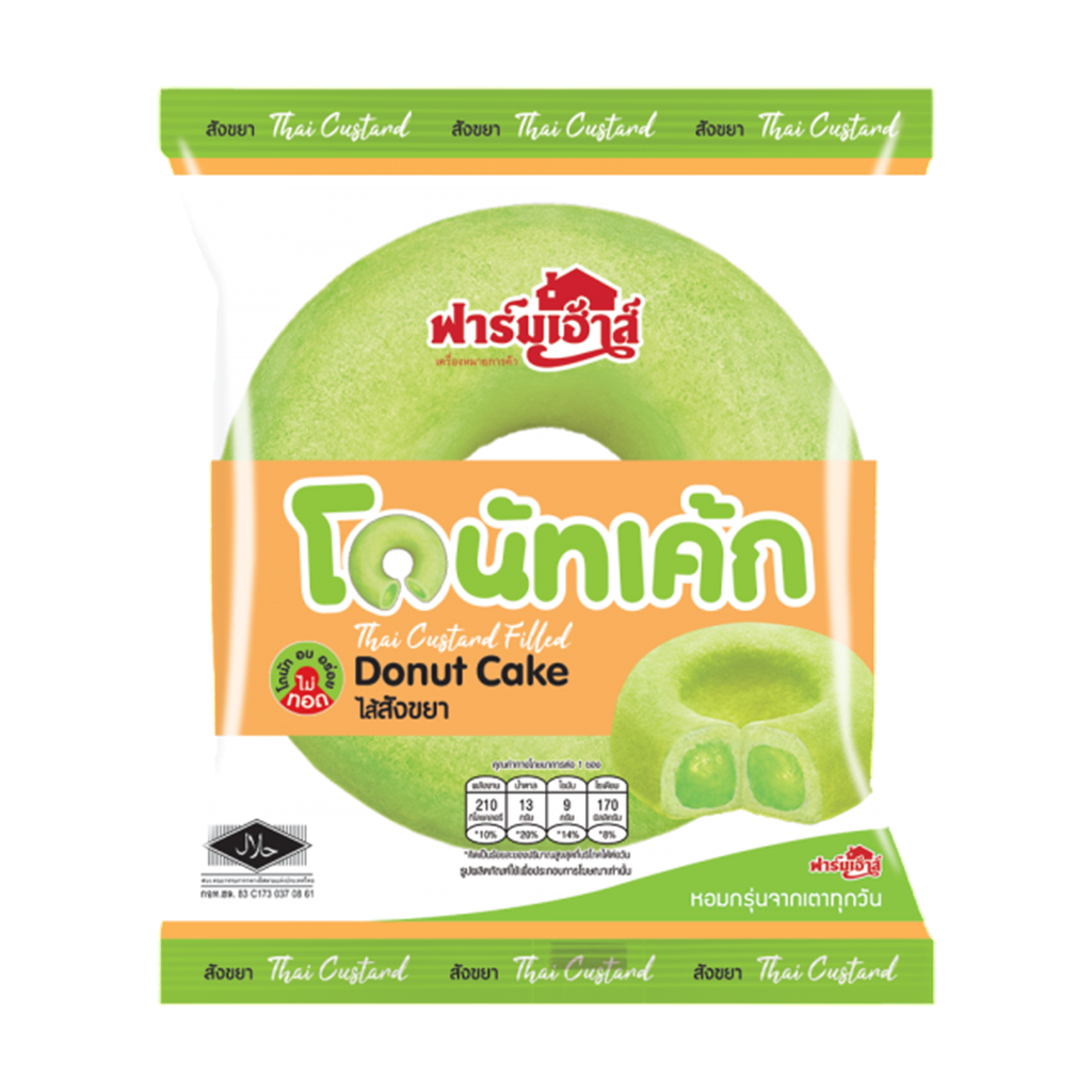 ฟาร์มเฮ้าส์ โดนัท เค้กไส้สังขยา 60 ก.