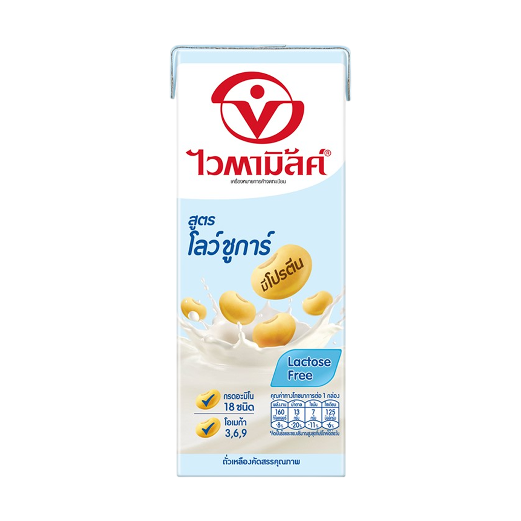ไวตามิ้ลค์ นมถั่วเหลืองยูเอชที สูตรน้ำตาลน้อยกว่า 250 มล.