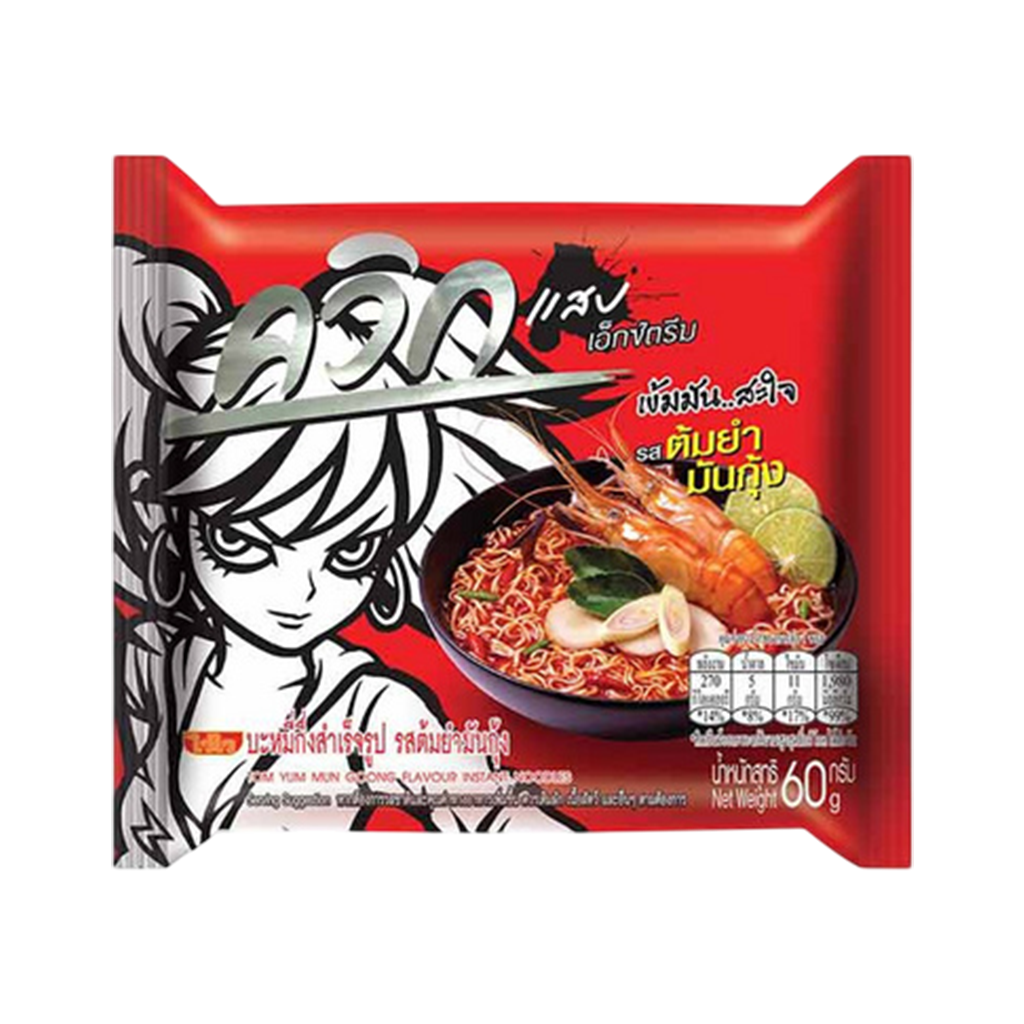 ไวไว ควิกแสบ รสต้มยำมันกุ้ง 60 ก.