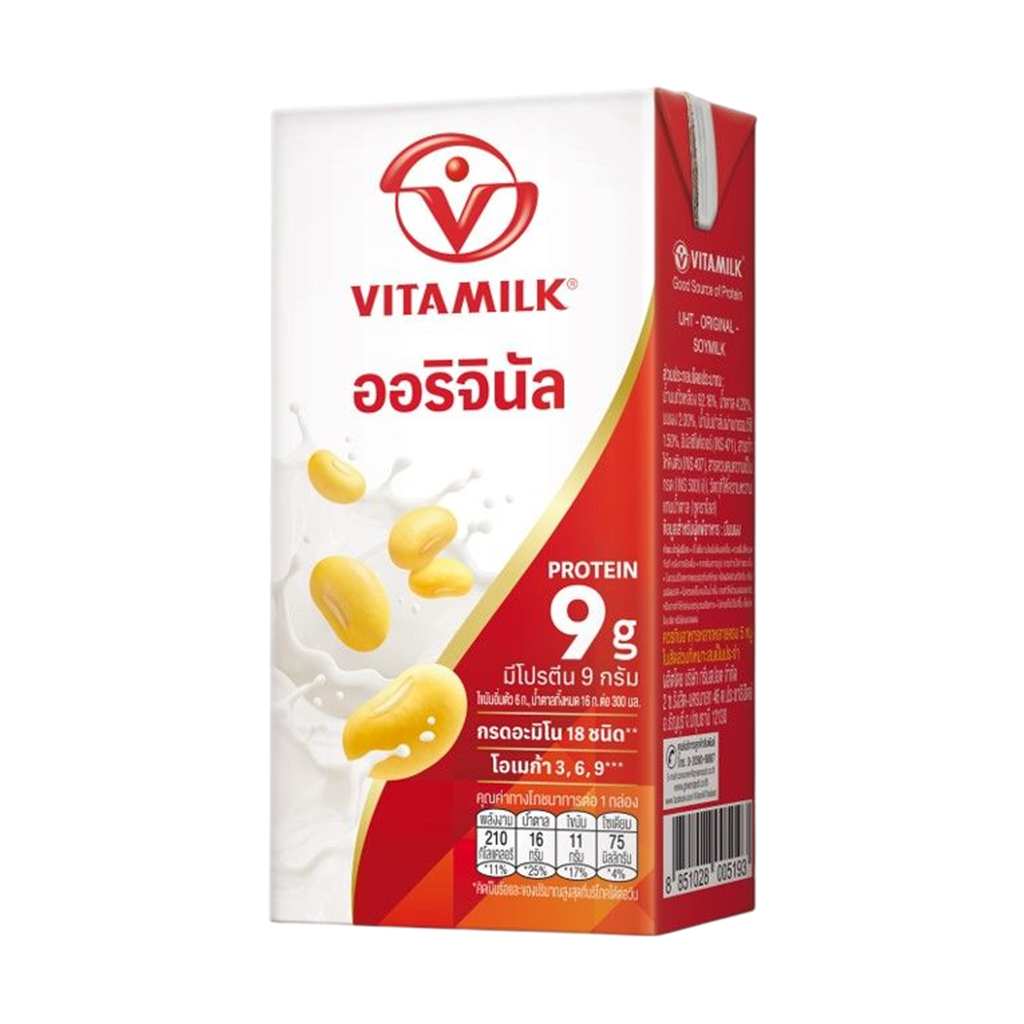 ไวตามิลค์ นมถั่วเหลือง ยูเอชที สูตรออริจินัล 300 มล.
