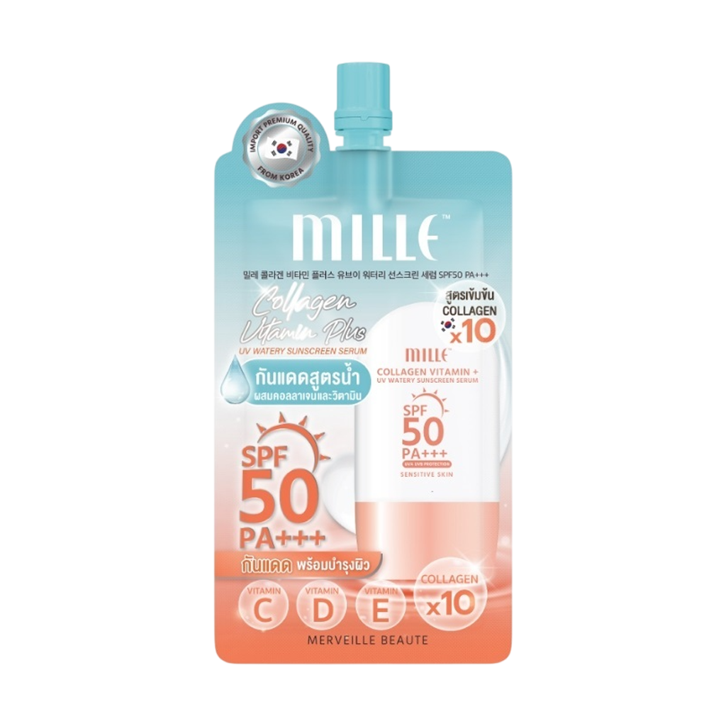 Mille Snail Collagen Watery Sunscreen SPF50 PA +++ 6 g.