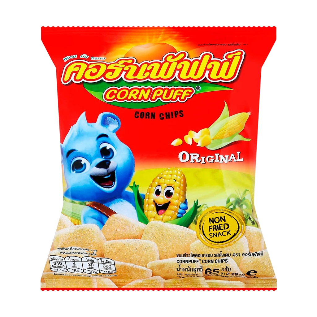 คอร์นพัฟฟ์ ขนมข้าวโพดอบกรอบ รสดั้งเดิม 65 ก.