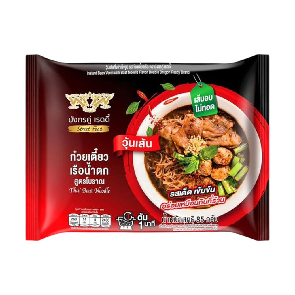 มังกรคู่ วุ้นเส้นซองรสก๋วยเตี๋ยวเรือ 85 กรัม