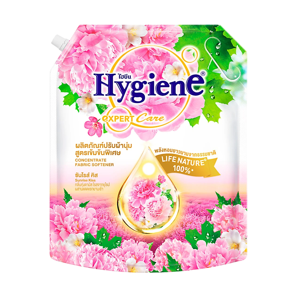 ไฮยีน เอ็กซ์เพิร์ท แคร์ น้ำยาปรับผ้านุ่มสูตรเข้มข้นพิเศษ กลิ่นซันไรส์ คิส 2000 มล.