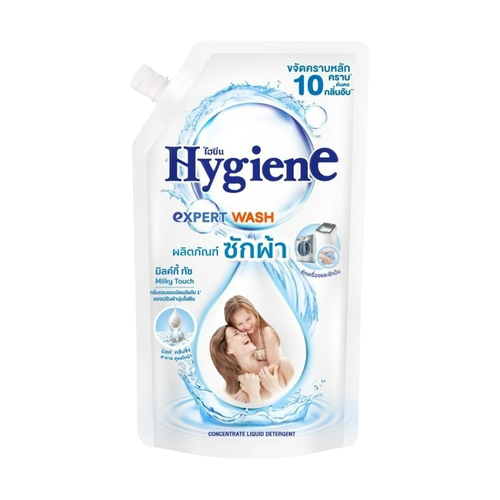 ไฮยีน น้ำยาซักผ้า มิลค์กี้ ทัช 600 มล.