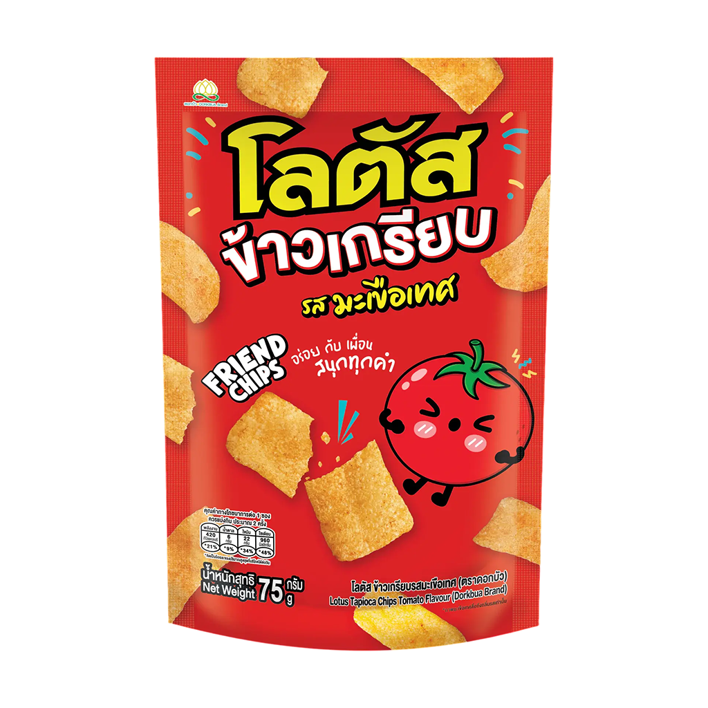 โลตัส ข้าวเกรียบ รสมะเขือเทศ 75 กรัม
