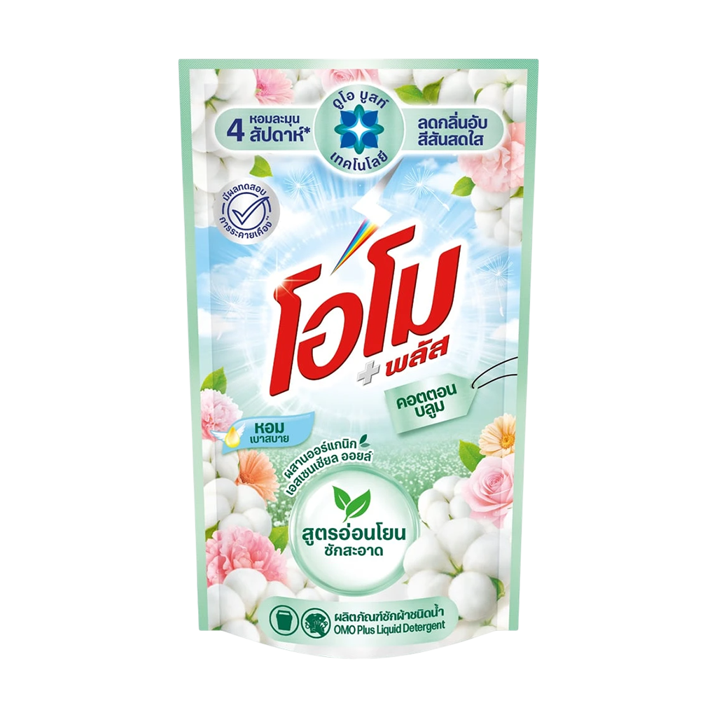 โอโม พลัส คอตตอน บลูม น้ำยาซักผ้า 600 มล.